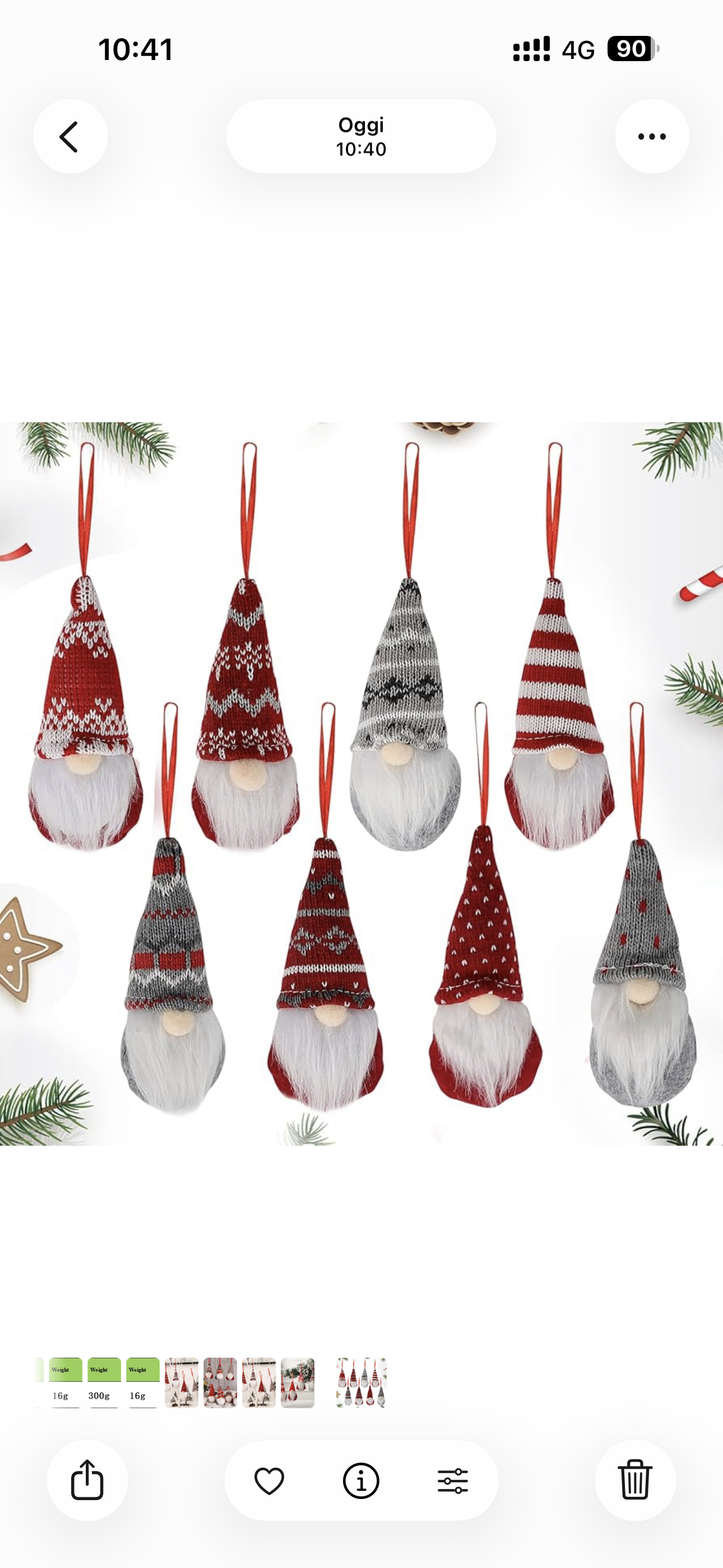 Gnomo Natalizio appendibile